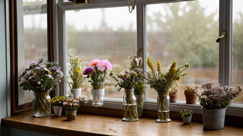 Eine schildpattfarbene Katze sitzt am Fenster und blickt in den Bremer Regen.