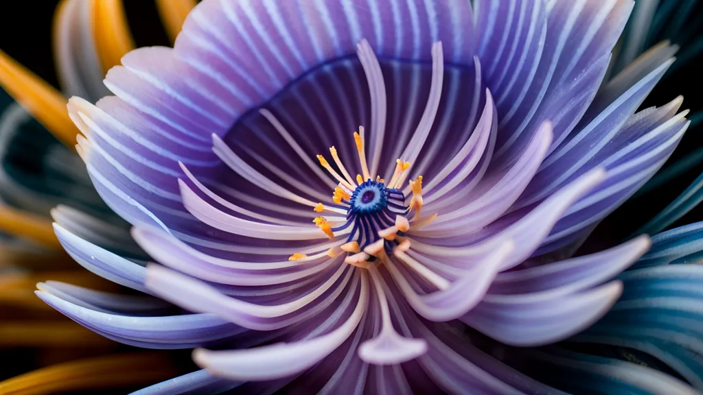 Eine einzelne blaue Anemone, die symbolisch für Klarheit im Blumenladen steht.